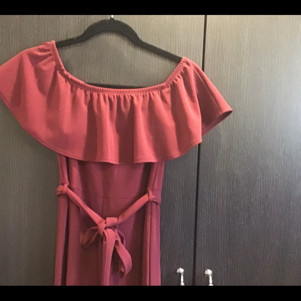 Jumpsuit, maroon, size 6